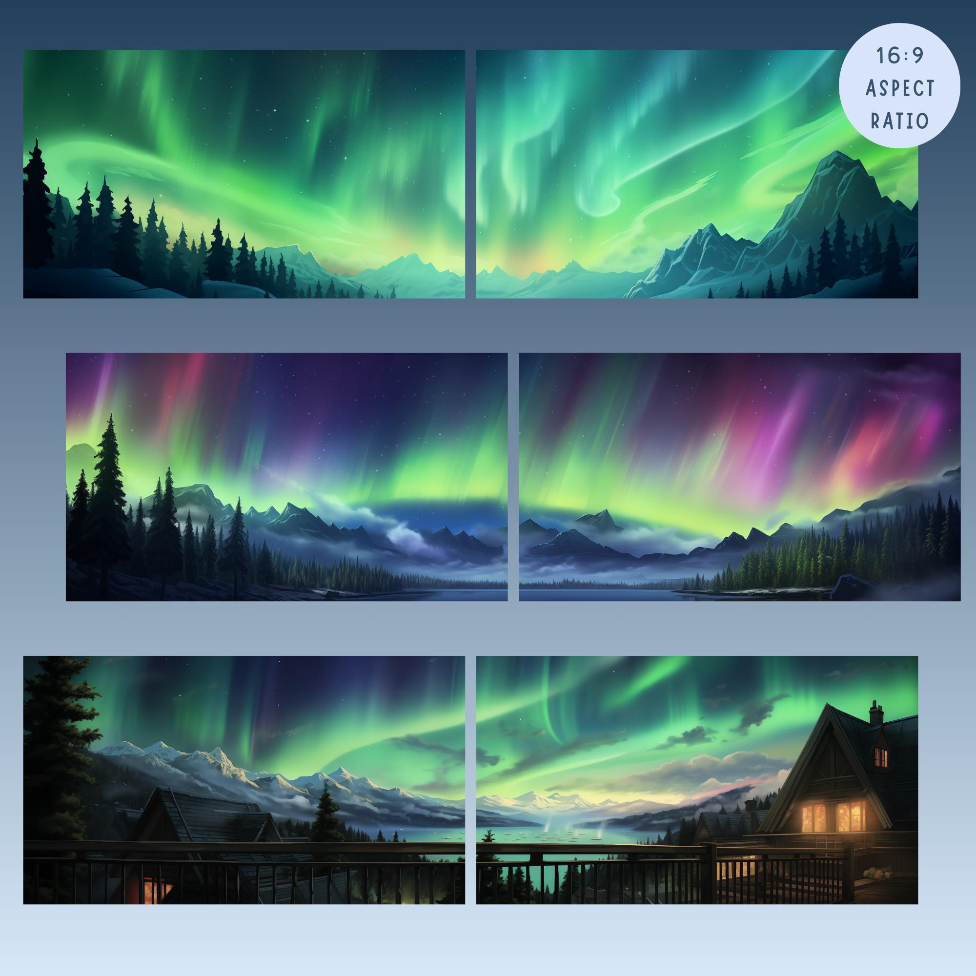 Northern Lights Dual Screen Desktop Wallpaper Aurora Borealis Wallpaper