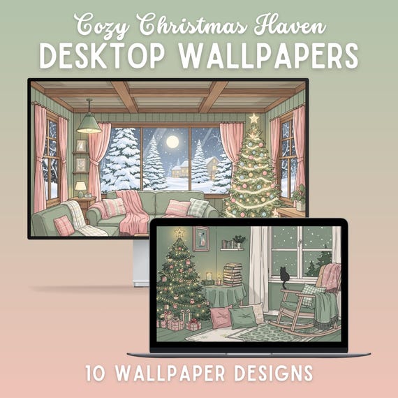 Cozy christmas desktop wallpaper lofi mac wallpaper cozy laptop wallpaper christmas macbook wallpaper whimsical wallpaper pink pc wallpaper