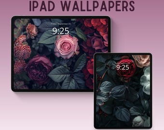 Moody floral ipad wallpaper moody tablet wallpaper moody wallpaper dark wallpaper flower wallpaper gothic wallpaper lofi ipad background