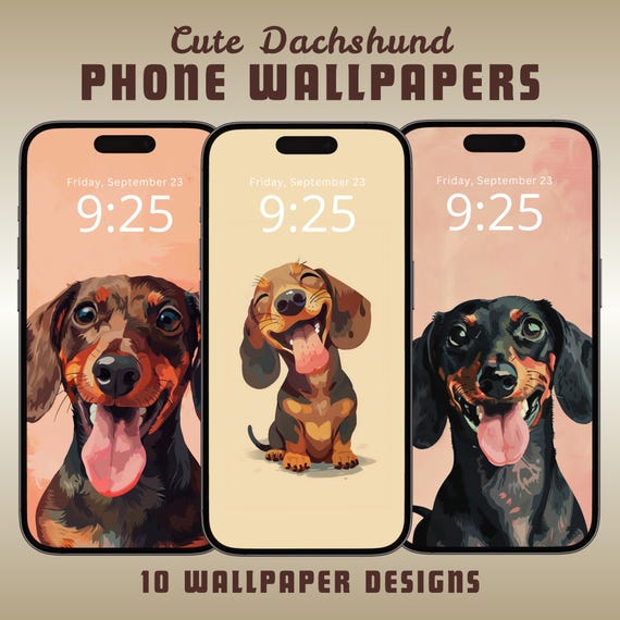 Dachshund Phone Case Wallet - Brown Dachshund Phone Case Wallet - Brown