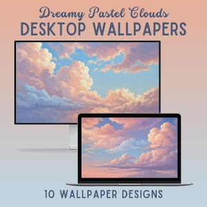 Dreamy pastel clouds desktop wallpaper cozy mac wallpaper pastel laptop wallpaper hd macbook wallpaper pink pc wallpaper clouds wallpaper