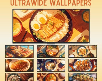 Anime manga foods ultrawide wallpaper desktop wallpaper anime wallpaper ultra wide wallpaper anime food wallpaper lofi pc wallpaper