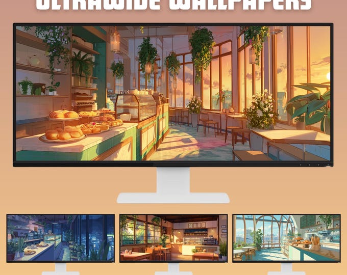 Cozy Ultrawide Wallpaper Lofi Ultrawide Wallpaper Ghibli Wallpaper ...