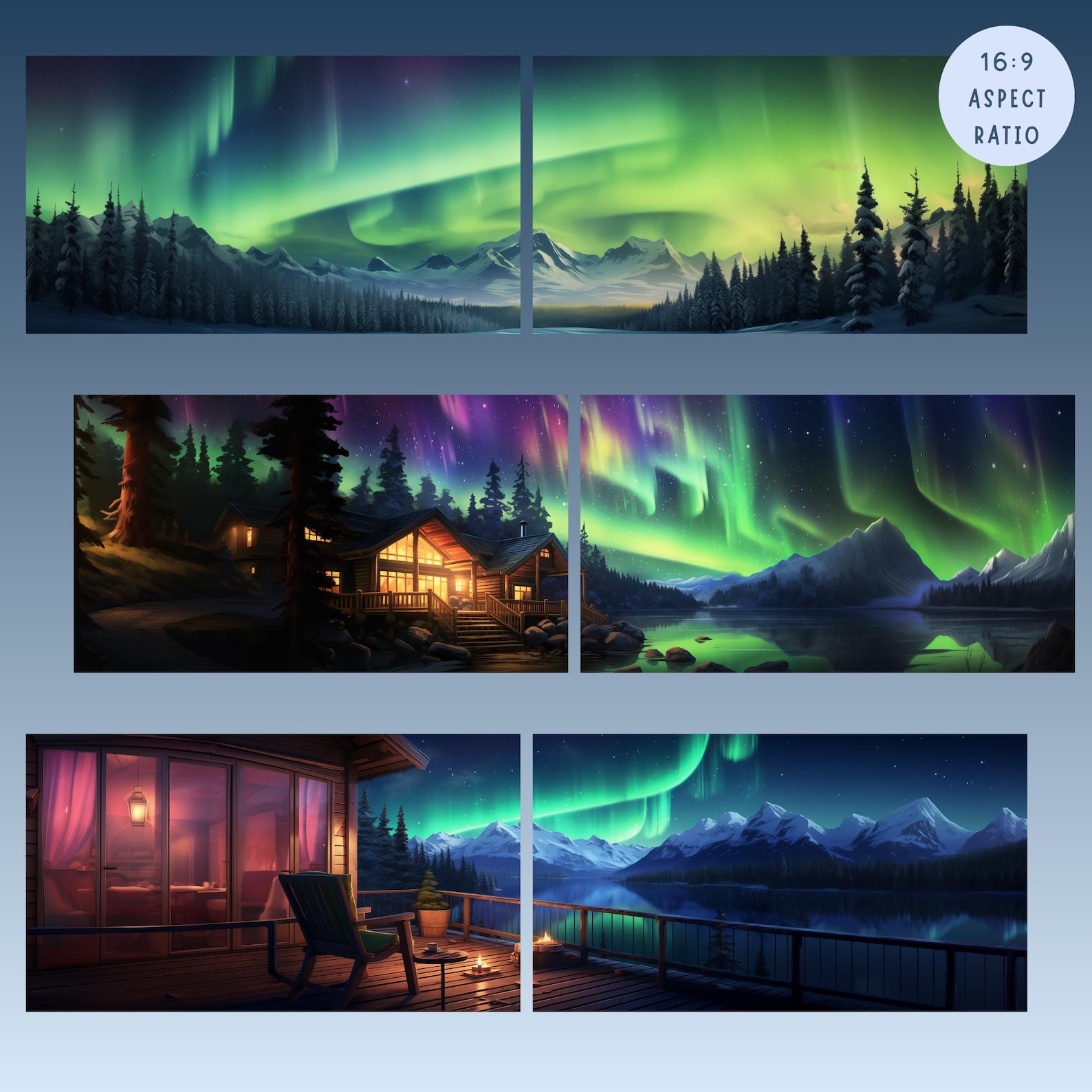 Northern Lights Dual Screen Desktop Wallpaper Aurora Borealis Wallpaper