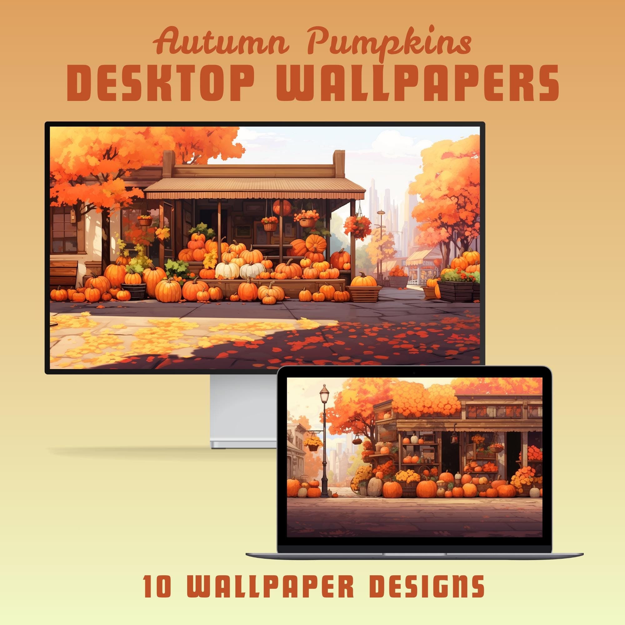 Autumn pumpkins desktop wallpaper autumn wallpaper laptop wallpaper macbook  wallpaper mac wallpaper halloween wallpaper anime pc wallpaper, image size:2000x2000