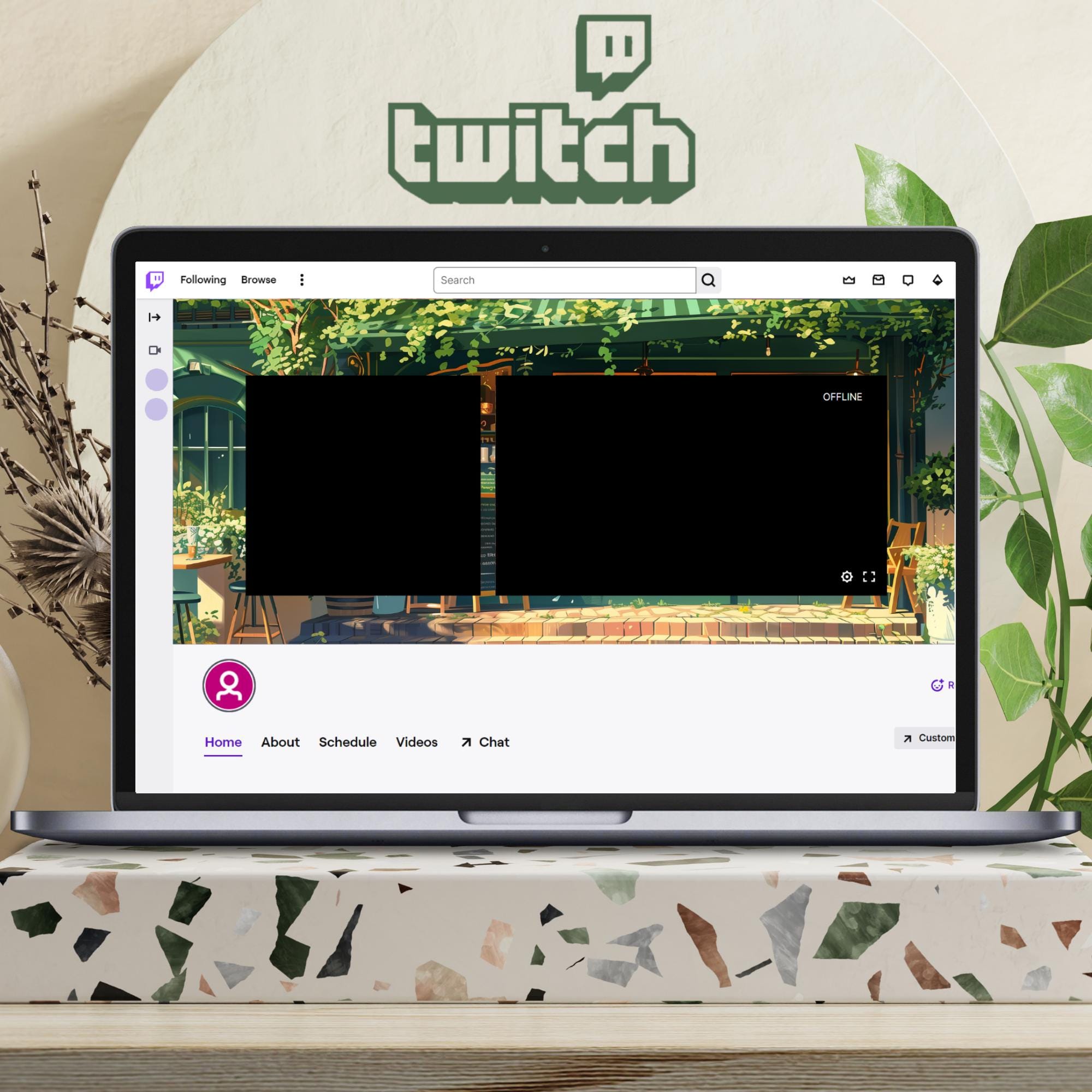 Cozy Green Cafe Wallpaper Bundle Lofi Desktop Wallpaper Ultrawide ...