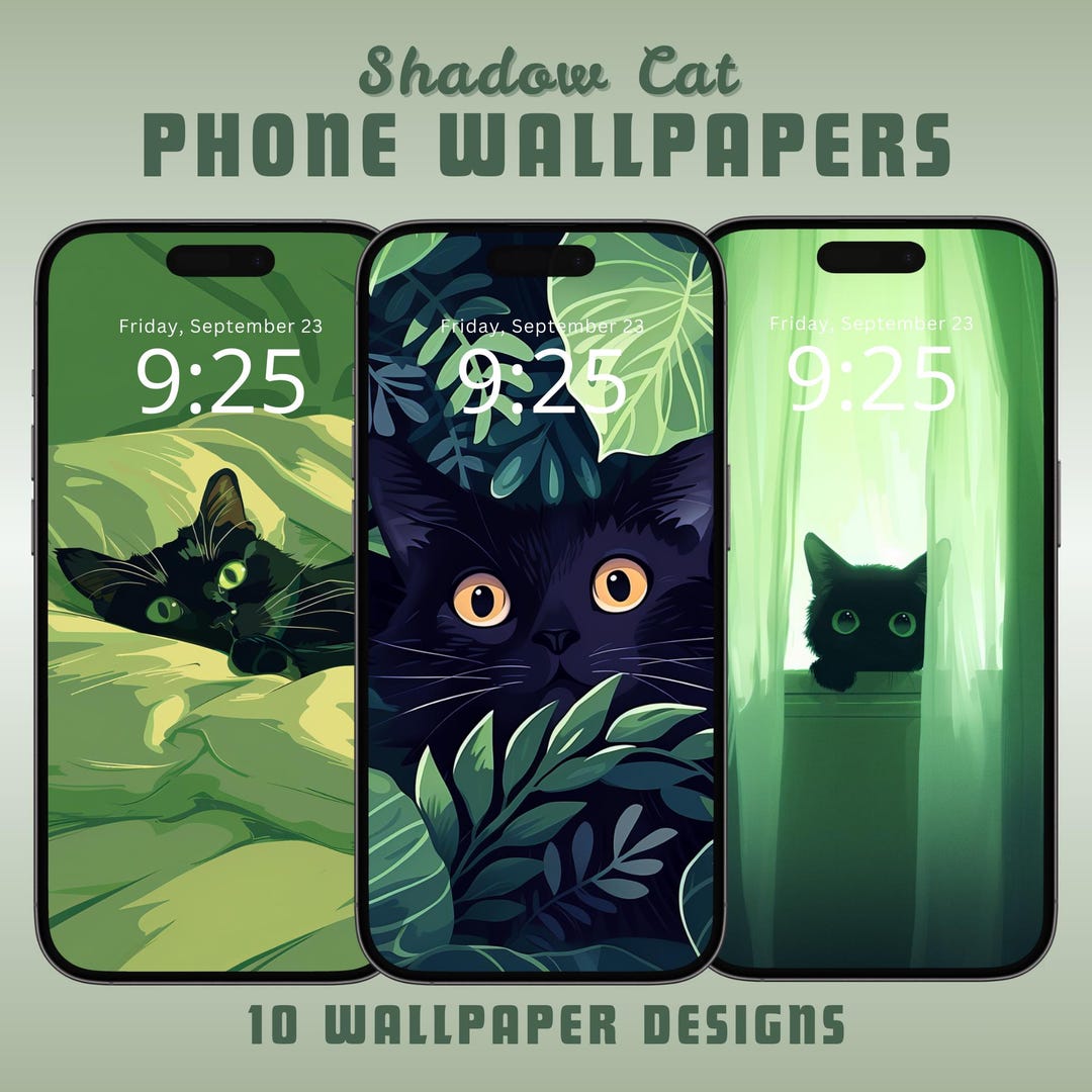 Black Cats iPhone Wallpaper Download iPhone Android Phone Background ...
