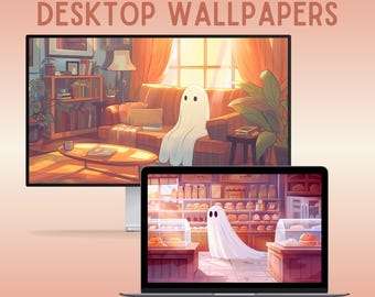 Cute halloween desktop wallpaper halloween laptop wallpaper macbook wallpaper cute ghost wallpaper spooky wallpaper kawaii wallpaper