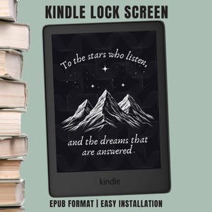 To the stars who listen kindle lock screen acotar kindle wallpaper velaris kindle screensaver bookish lockscreen kindle basic paperwhite