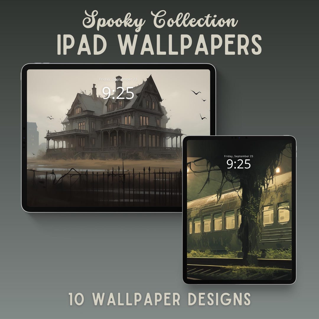 Spooky iPad Wallpaper Halloween Wallpaper iPad Background Tablet