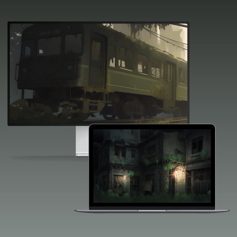 Spooky Desktop Wallpaper Halloween Wallpaper Laptop Wallpaper MacBook