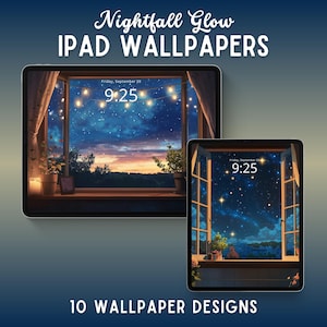 Nightfall glow ipad wallpaper cozy ipad background anime wallpaper ghibli tablet wallpaper dark ios lockscreen android ipad homescreen