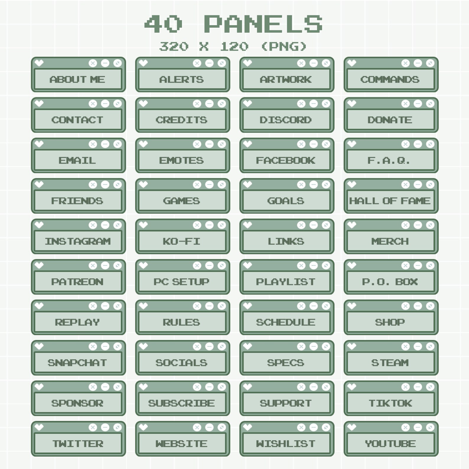 Green Pixel Twitch Overlay Twitch Stream Package Animated Overlay ...