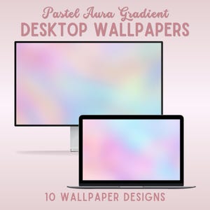 Fondo de pantalla de escritorio con degradado de aura pastel, fondo de pantalla para Macbook, fondo de pantalla de aura, fondo de escritorio lofi, fondo de pantalla pastel, fondo de pantalla degradado para Mac