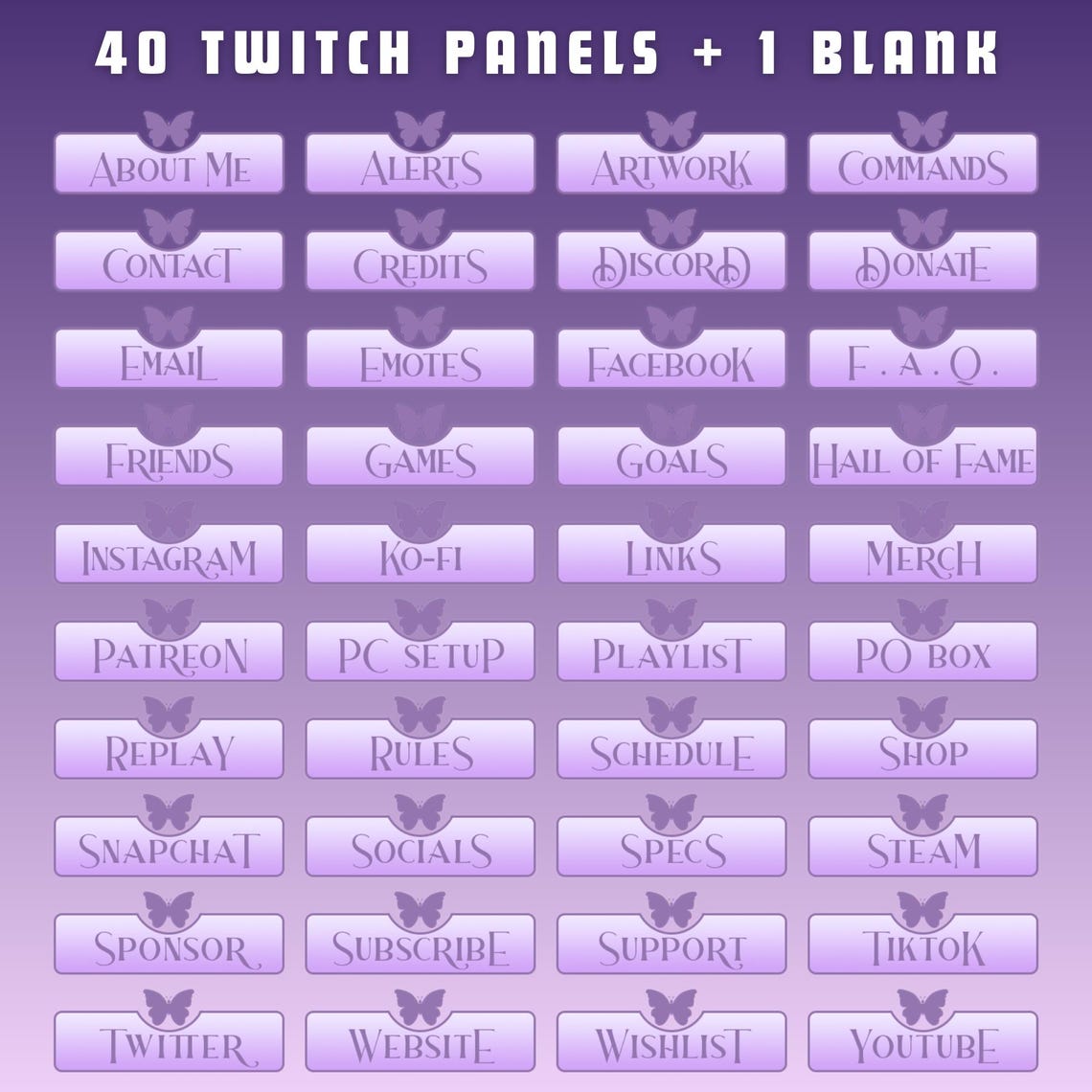 Purple Twitch Stream Package Animated Purple Twitch Overlay Twitch ...