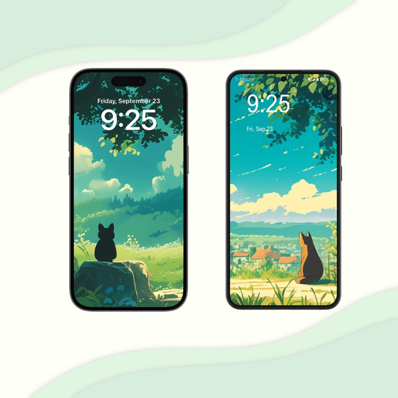 Studio Ghibli Inspired Mobile Wallpaper iPhone Android Phone Background