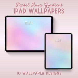 Fondo de pantalla para iPad con degradado de aura pastel, fondo de pantalla para iPad lofi, fondo de pantalla para tableta con aura, fondo de pantalla degradado, fondo de pantalla pastel, fondo de pantalla colorido.