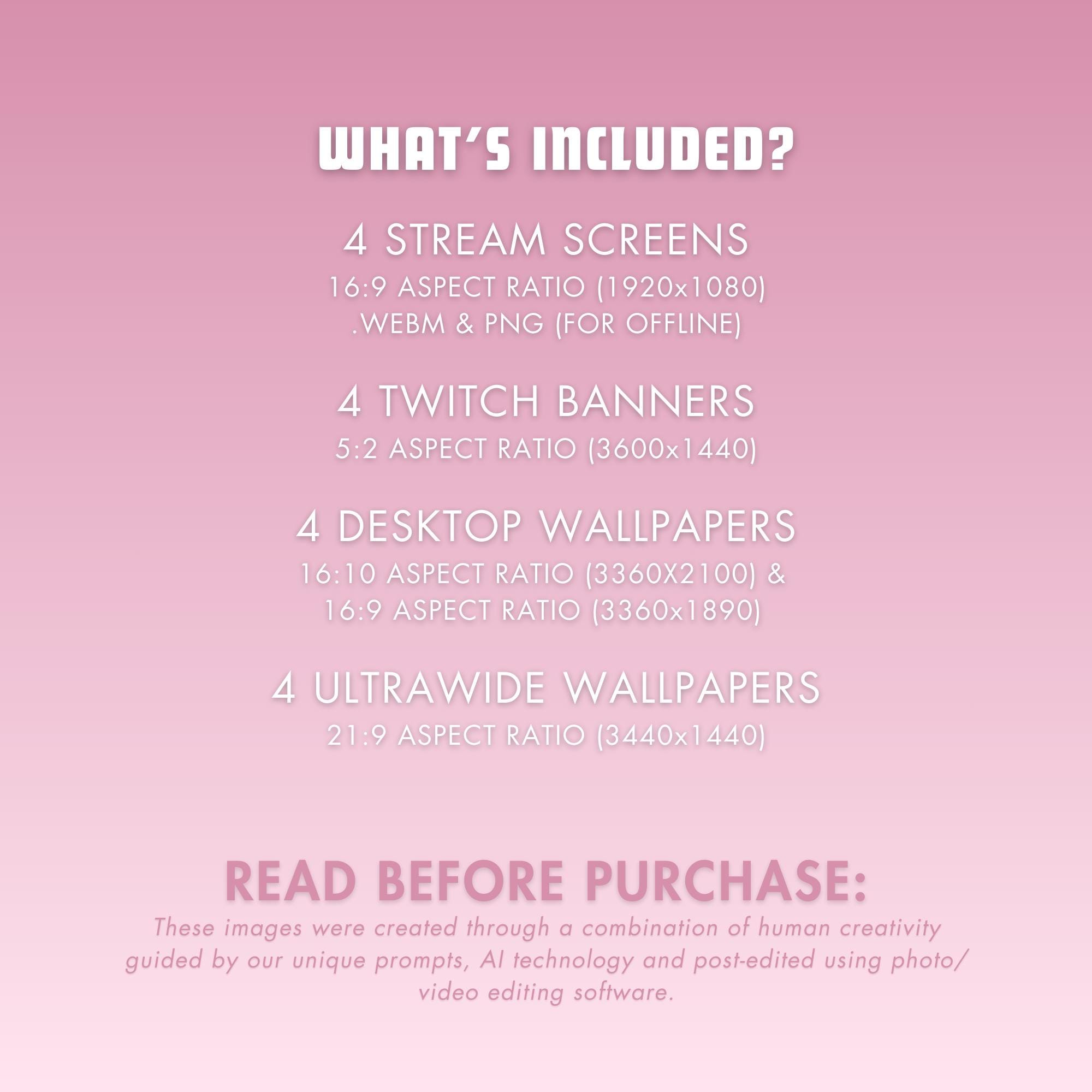 Stream Screens Twitch Banner Dreamy Pastel Sky Animated Screen Twitch ...