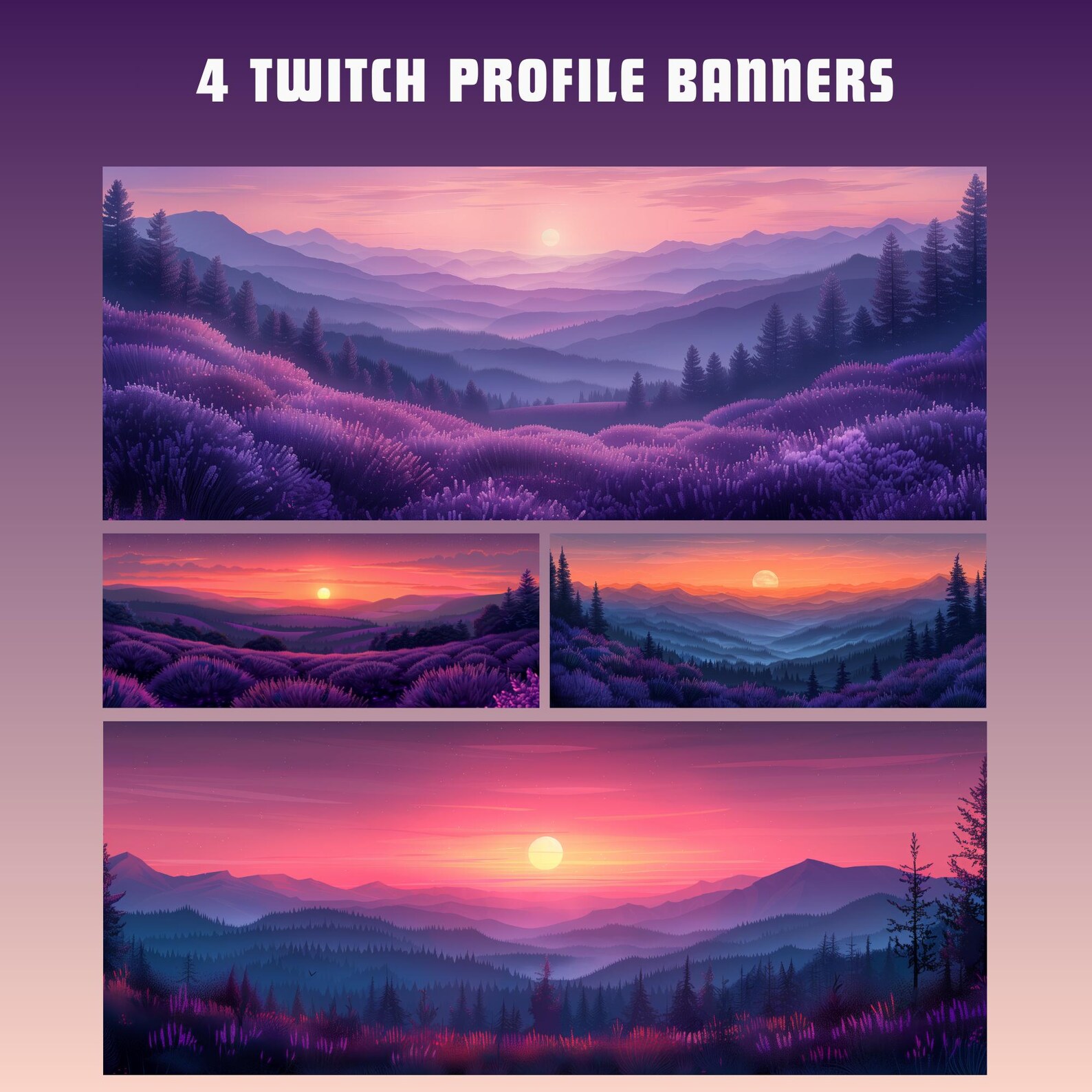 Stream Screens Twitch Banner Purple Valley Animated Screen Twitch ...