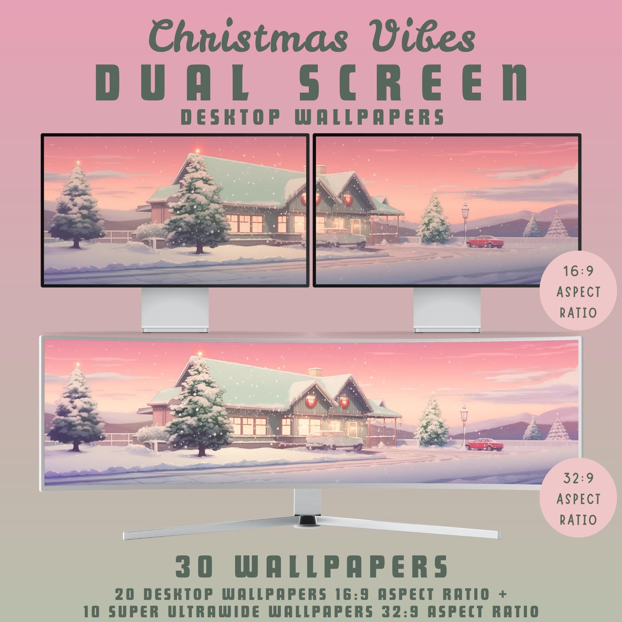 Best Dual Screen Wallpaper Christmas Best Christmas Wallpaper Engine