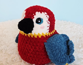Kiwi - the Parrot - Crochet Plushie
