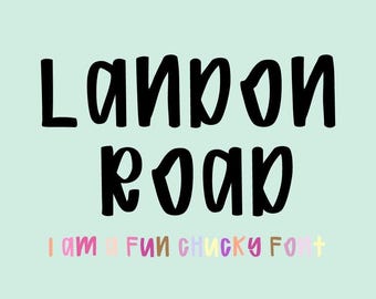 Cute chunky Font, Cricut Fonts, Fonts for Cricut, Bubbly Font, Girly Font, Goodnotes Fonts, Canva Font, Teacher Fonts, Quirky
