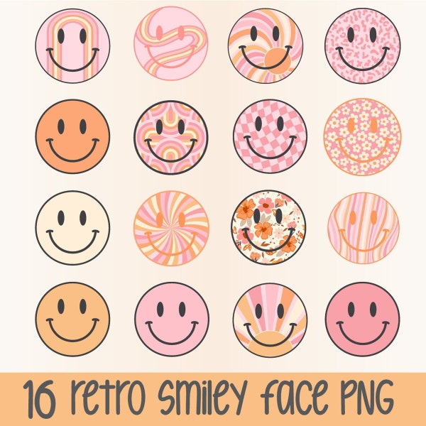 Smiley face PNG, smiley PNG, retro smiley svg, checkered smiley png, happy face svg, emoji svg, trendy png cut file, checkerboard wave smile