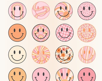 Smiley face PNG, smiley PNG, retro smiley svg, checkered smiley png, happy face svg, emoji svg, trendy png cut file, checkerboard wave smile