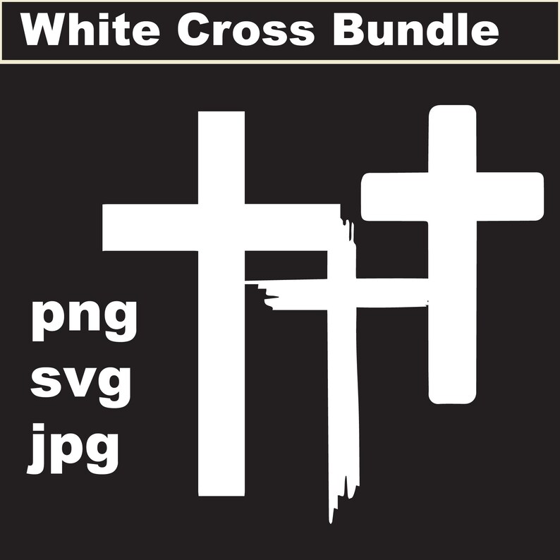 Black and White CROSS SVG BUNDLE, Instant Download, Jesus Svg, Old ...
