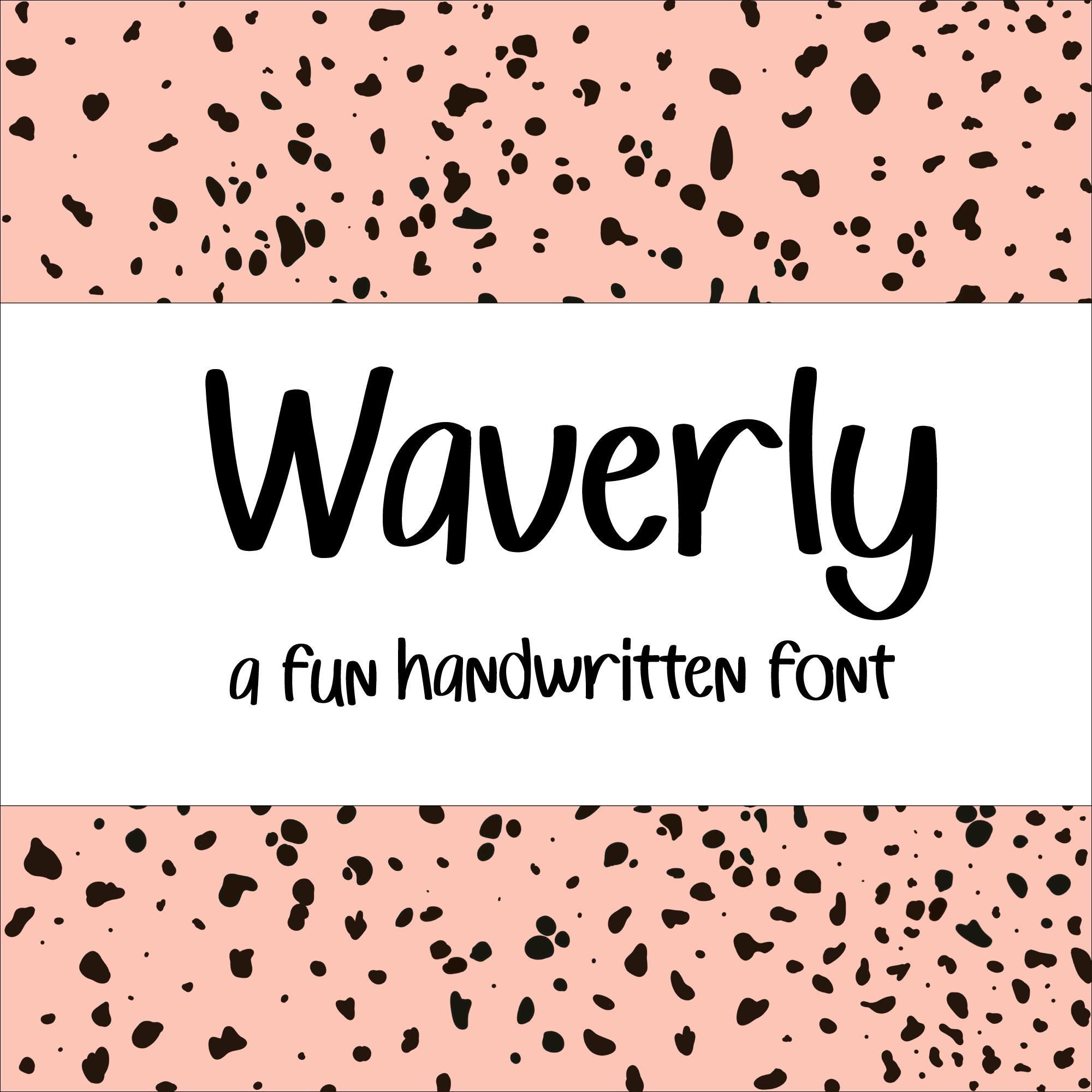 Waverly Font - Cute Font, Swash Font, Cricut Fonts, Banner Fonts, Font ...