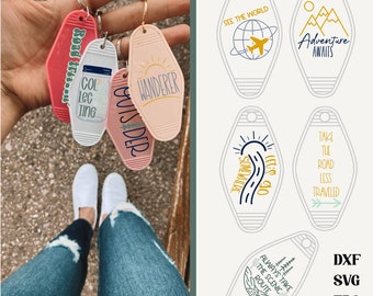 Adventure motel keychain svg, retro motel keychain svg, travel keychain svg, Adventure awaits svg, funny keychain svg, keychain sublimation