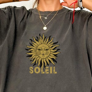 Sun Graphic Tee: Garment-Dyed US Cotton Unisex T-Shirt