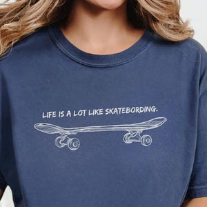 Skateboarding T-Shirt: Garment-Dyed US Cotton Skater Tee