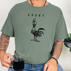 Funny Rooster T-shirt, Humorous Chicken Tee, Hilarious Unisex Shirt, Animal Lover Gift, Farm Life Apparel, Silly Poultry Top