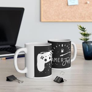 ゲーマー向けセラミックマグ、ゲーマー向けコーヒーカップ、ビデオゲームギフト、ゲームアクセサリー、面白いゲーマーマグ