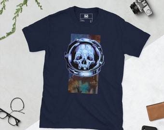 Skullstronaut Astronaut Helmet Skull in Space Astronomy Apparel Design