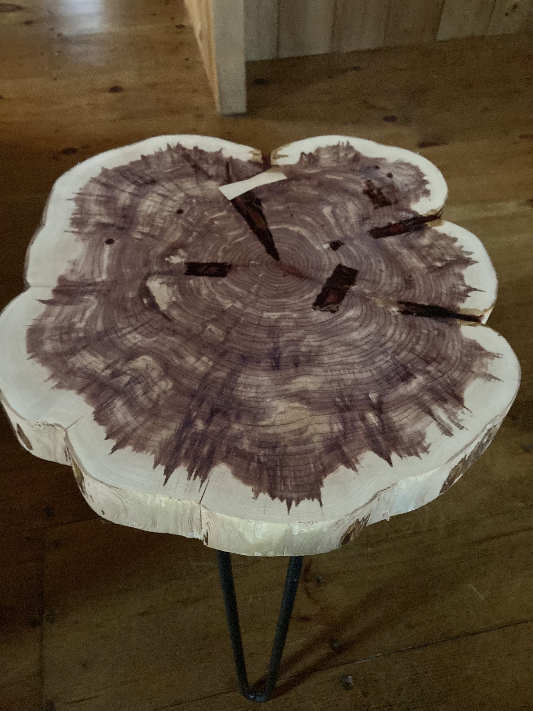 Live Edge Red Cedar End Table Etsy