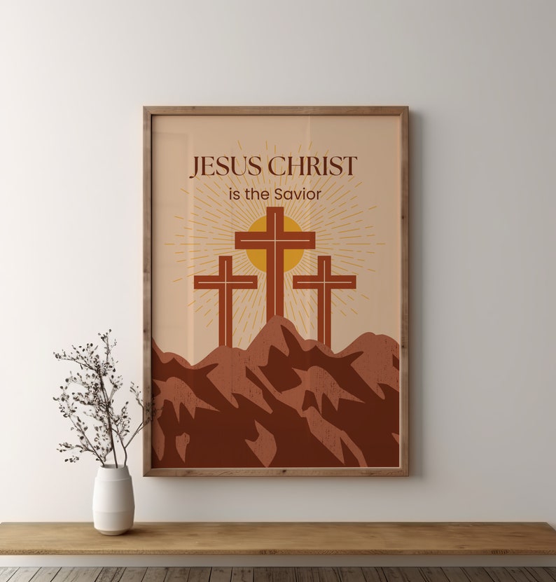 Jesus Christ the Savior Bible Verse Wall Art Print Saviour Scripture ...
