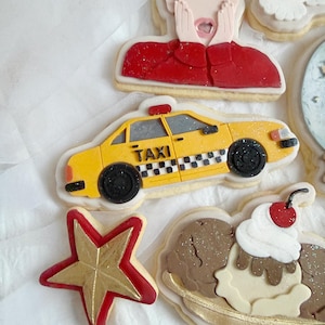 New York taxi cab | Christmas | festive | cookie embosser stamp & cutter, embosser, fondant stamp, debosser