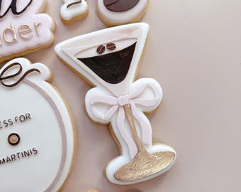 Espresso Martini with bow | a tini bit older | birhtday embosser stamp & cutter, embosser, fondant stamp, debosser, 3D printed