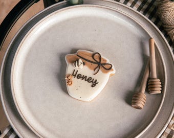 Mother’s Day honey pot (bee set) cookie embosser stamp & cutter, embosser, fondant stamp, debosser, 3D printed U.K.