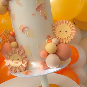 Cute sun baby shower/birthday cookie embosser stamp & cutter, embosser, fondant stamp, debosser, 3D printed U.K. sunshine