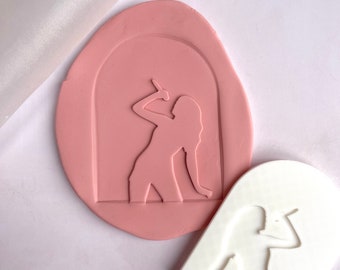 TS silhouette inspired arch cookie embosser stamp & cutter, embosser, fondant stamp, debosser, 3D printed