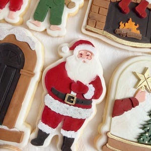 Traditional Santa | Father Christmas | Christmas | festive | cookie embosser stamp & cutter, embosser, fondant stamp, debosser