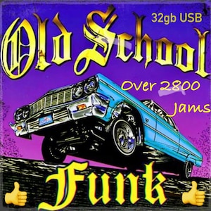 Old school funk 70’s 80’s 90’s music usb drive Over 2800 songs