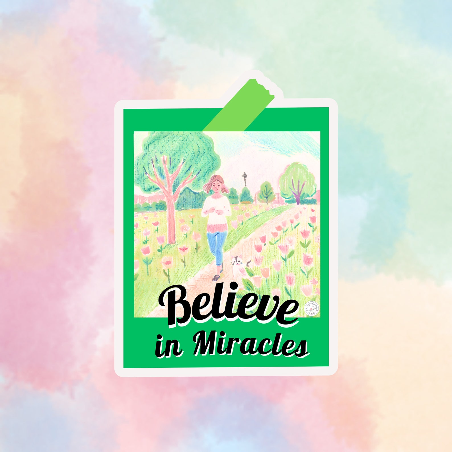 Positive Sticker Note With Inspirational Png, Mental Health Png, Print ...