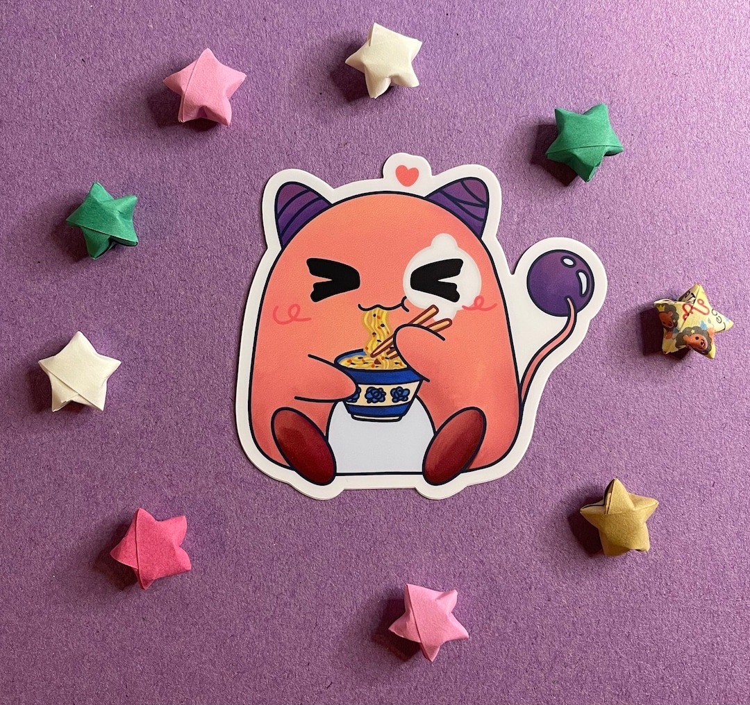 Pink Sticker Bean Maplestory Pink Bean Sticker | Noodles With Pink Bean | Vinyl With ...