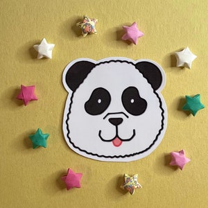 Panda JJK Sticker | Vinyl with Glossy Finish | Durable | 3” x 3” Inch Sticker