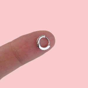 5 mm Stony Mini Ring Piercing Forward Helix Daith Helix Tragus Minimalist Gift For Her Gold Silver