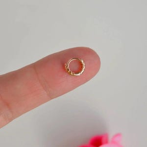 5 mm Mini Ring Earring, Mini Piercing, Minimalist Earring, Hoop Earring, Forward Helix Tragus Piercing Daith Helix